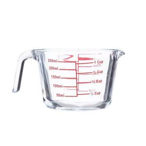 High Borosilicate Glass Measuring Cup Set with 250ml, 500ml, 1000ml Capacity and
