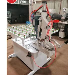 Vertical Glass Edging Machine with 1700*1000*1600mm Size and Round Corner