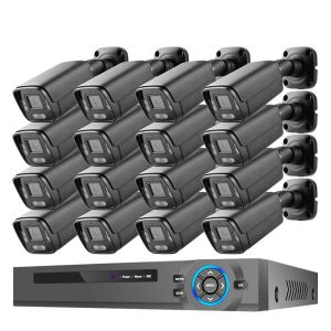 Customized HD 5MP 8MP Security NVR Kit Two Way Audio Complete 16CH POE camera