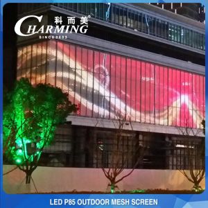 Lightweight DC12V LED Mesh Display , Multiscene LED Curtain Video Wall
