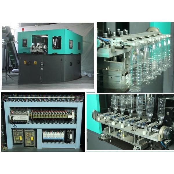 4000-4500 pcs Theoretical Output Four Cavity Spring Water Bottle Blow Molding Machine