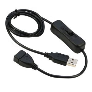 Power ON OFF Data Charging Male to Female USB Switch Cable for Led Lamp Computer