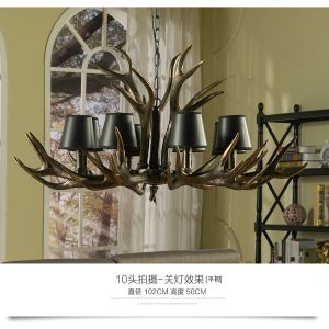 Horn chandelier lighting for indoor Cloth Shope Bar Lighting Fixtures (WH-AC-13)