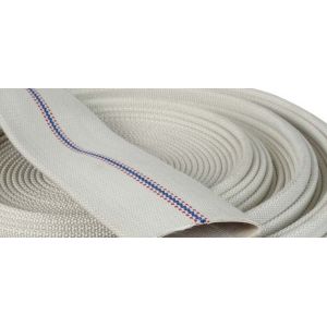 Resistant PVC Lined Canvas Fire Hose Matched With Jet Spray Nozzle / Branchpipe