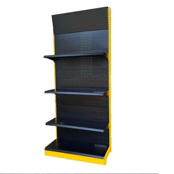 Factory customized color size supermarket gondola shelves gasstation shelves