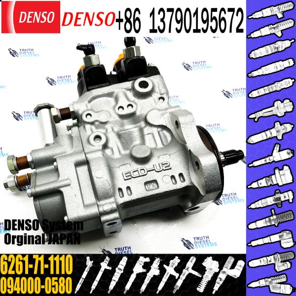 6D140 Diesel fuel injection pump 094000-0582 6261-71-1111 6261-71-1110 for Komatsu Excavator PC800-7 engine parts