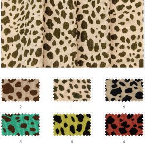 Jersey Spandex Leopard Printed Polyester Rayon Knitted Fabric Stretch