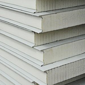 China 50mm Fire Retardant PU Sandwich Panels With Polyurethane Foam on sale