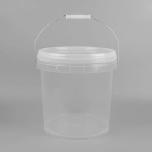 Corrosion Resistance 5 Gallon Clear Plastic Pail Bucket Containers Screen
