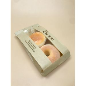 Customized Recycle Bread Baguette Bags with Flat Handles and Personalized Logos