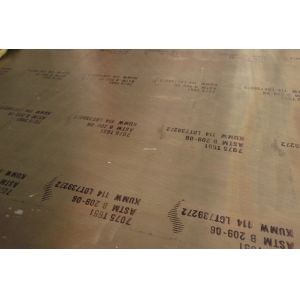 Non Slip Embossed T651 7075 Aluminium Alloy Plate SCC Resistance