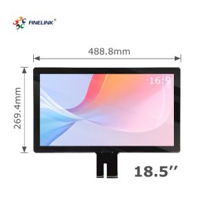 Customized 18.5 inch EETI Multi Touch PCAP Waterproof Monitor with 10-Point