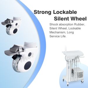 Dental Tray LED Lamp Operate Portable Dental Unit With Air Compressor