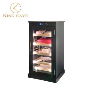 Precise Control Electric Cigar Custom Humidor Cabinets Thermoelectric Cooling