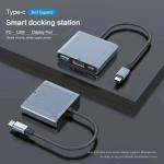 USB C Hub With HDMI And Displayport , 13 In 1 USB C To Displayport Hub With 100W