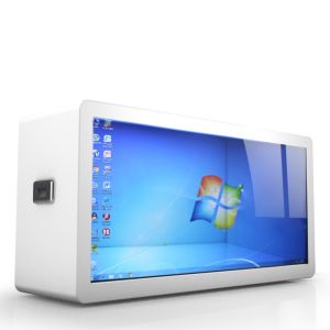 HD 1080P 450cd/M2 32 Inch Transparent LCD Display Case With Touch Screen
