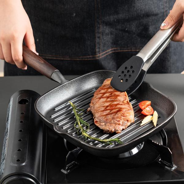 Hot Selling Omelette Fry Grill Pan Multipurpose Korean Die Cast Iron Bbq Frypan Non Stick Square Cookware Skillet Pan