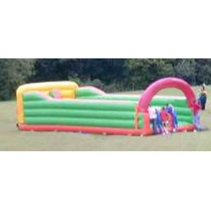 Colorful Bungee / Trampoline Inflatable Amusement Park For Adult