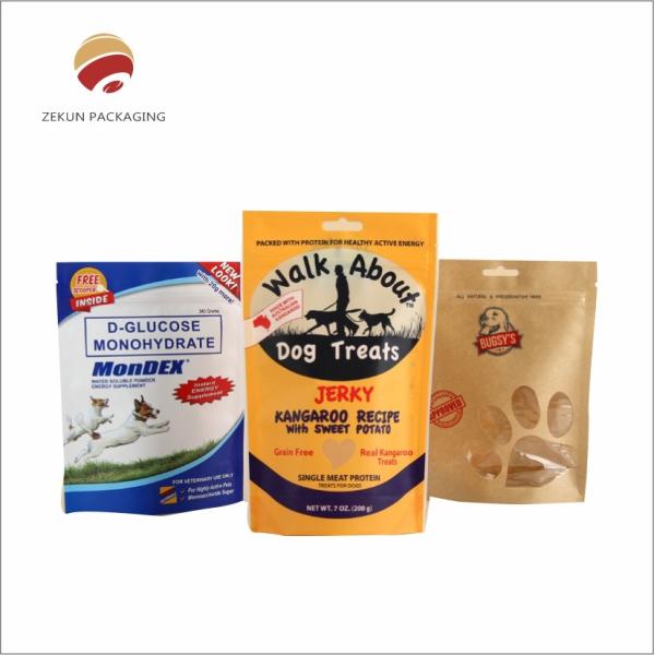 Quality Custom PET / AL / PE Pet Food Pouch With Matt Or Shiny Finishing wholesale
