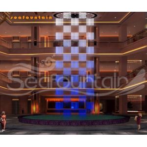 Led Light Artificial Waterfall Fountain