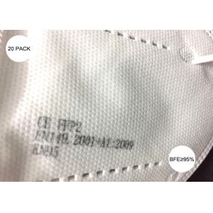 Outdoor KN95 Protective Face Mask CE Certified Safe With Earloop Respirator 20 -