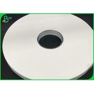 33mm * 5000m Food Grade Paper Roll 24g 28g White Wrapped Paper For Packing Paper
