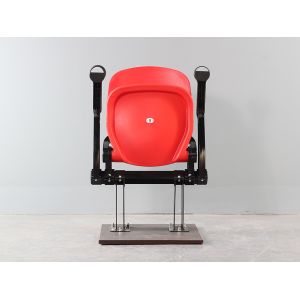 HDPE Plastic Stadium Chair With Cupholder