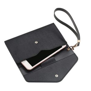 China Personalized PU Leather Passport And Phone Holder With Polyester Lining on sale