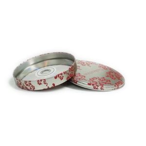 custom printed CD tin container with step lid