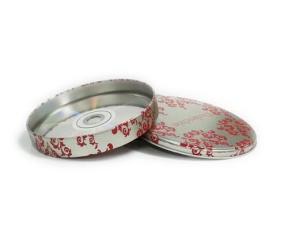 Cheap custom printed CD tin container with step lid for sale
