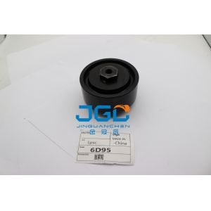 China High Quality 6d95 Engine Spare Parts Belt Tensioner Bearing Tensional Pulley For Excavator Pc200-6 on sale