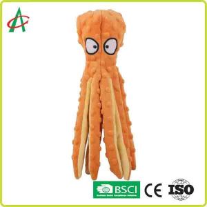 32cm*8cm Indestructible Pet Plush Toy Chew Proof Embroidered Eyes