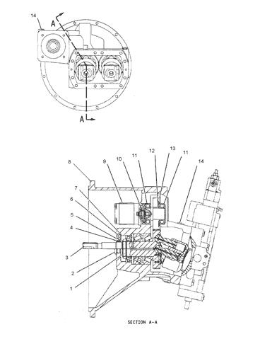 123-2235 222-0110 1232235 2220110 A8VO160 330B Main Hydraulic Pump