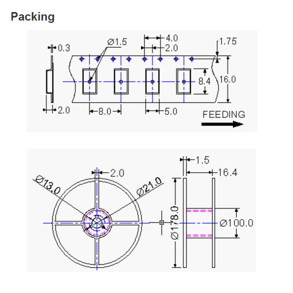 16mhz Ceramic Resonator SMD 8.0 X 4.5mm Ceramic Resonator Oscillator