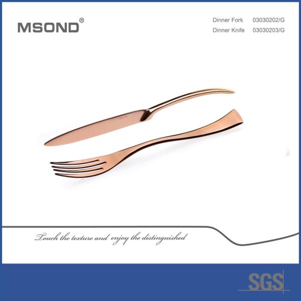 SS304 1810 Stainless Steel Flatware , Solid handle 1810 Silverware