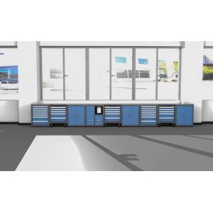 Workshop Garage Units Steel Large Combination Tool Cabinet Garage Workbench /