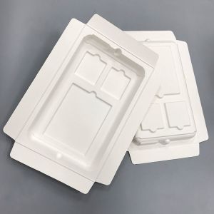 Molded Sugarcane Pulp Packaging Eco Friendly White Color Compostable