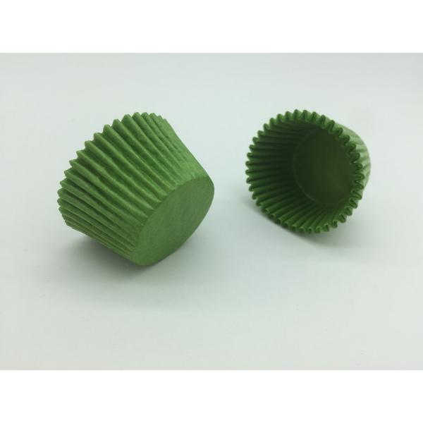 Spinach Color Green Cupcake Wrappers , Disposable Cupcake Baking Cups Muffin Cupcake Liners