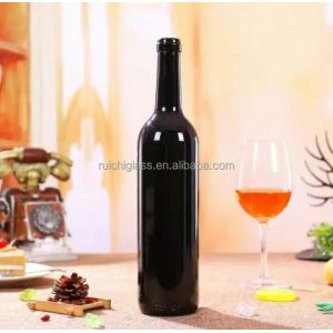 Empty Glass Wine Bottles Industrial Beverage Collar Material Aluminum Plastic PP