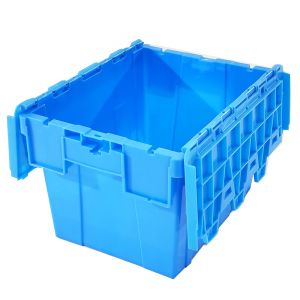 21L Volume Stackable Plastic Storage Crates for Organized Warehouse Storage