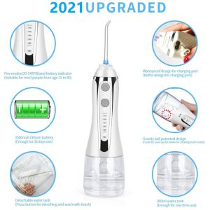 Ipx7 Waterproof Cordless Oral Irrigator Household With Multiple Nozzle