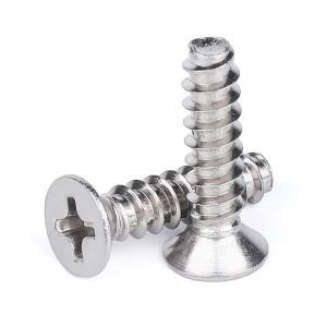 Cheap Customized Stainless Steel Screws M3 M4 M5 M6 DIN7982 ISO7050 Cross Recessed Flat Head Countersunk Self-Tapping Micro Screws for sale