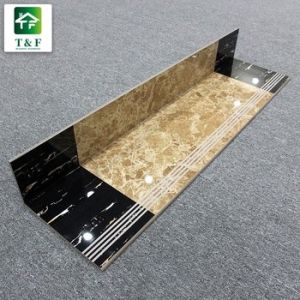 Cheap Yellow Ceramic Staircase Tiles 300 x 1200mm Glossy Surface Texture for sale