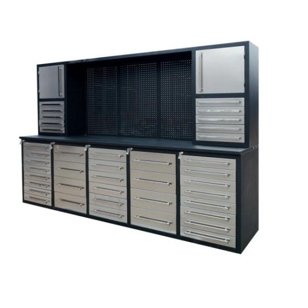 2024 Cold Rolled Steel Plate Powder Coated Tool Cabinet with Stainless Steel