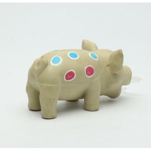 Wholesale Color customize Oinking Latex Squeaky dog toy pig