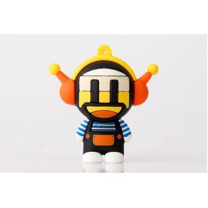 Custom Decoration Soft PVC Rubber 3D Miniature Pendant Of Metal Key Chain And Mobile Strap