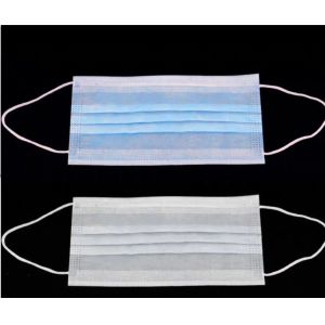 Foldable Disposable 3 Ply Face Mask With Wearloop For Safety And Air Pollution