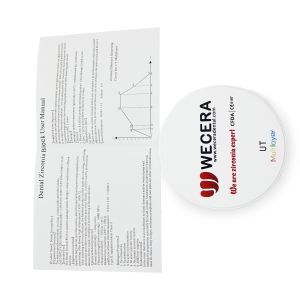 Cheap Anterior Dental Multi Layer Zirconia Disc 49% Ultra Translucent for sale
