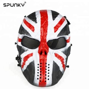 Captain America Design Paintball Face Mask / Wire Mesh Airsoft Mask Durable