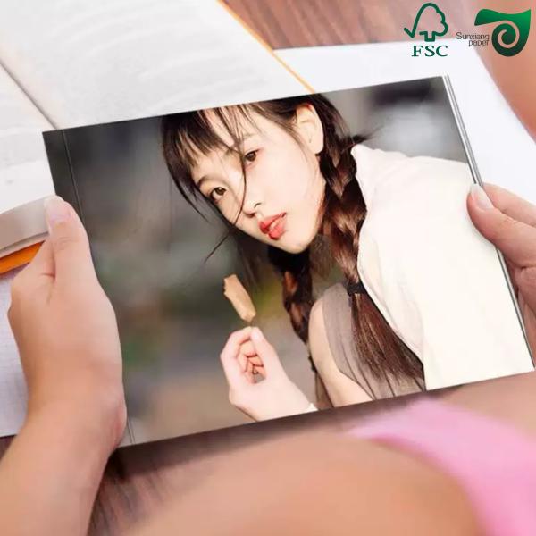 High Brightness Glossy Coated C2S Photo Paper For Inkjet Printing Glossy Art Paper